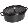Cocotte ovale 31cm noir mat