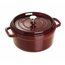 Cocotte ronde 24cm majolique grenadine