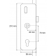 SERRURE TYPE DECENA AXE 40MM 1M80