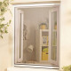 Moustiquaire enroul. Alu Blanc Recoup. - H160xL160