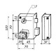 SERRURE VERTICAL FOUILLOT ALPHA DROITE AXE 45mm BRICARD