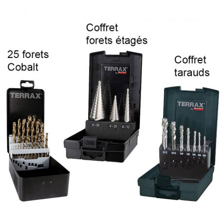 COFFRET : PERCAGE - CHANFREINAGE - TARAUDAGE *Offre Limitee*