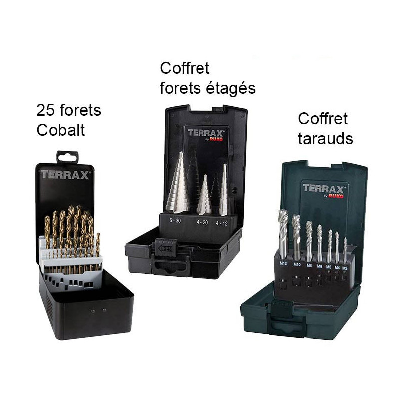 Coffret 25 forets cobalt