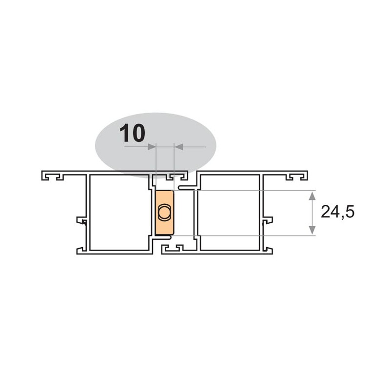 Verrou à levier Titan alu Noir L.140 x Larg.22 x ép.8 mm FAPIM pour porte  lourde - 3722A - Distriartisan