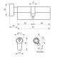 CYLINDRE A BOUTON 35BX40 SUR PASSE PTT ET EDF