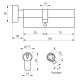 CYLINDRE A BOUTON 35BX70 SUR PASSE PTT ET EDF