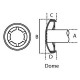 Enjoliveur de blocage 16mm a la piece