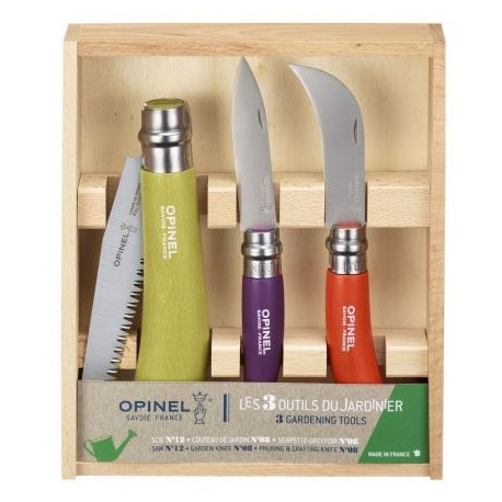 COFFRET OPINEL 3 OUTILS JARDIN