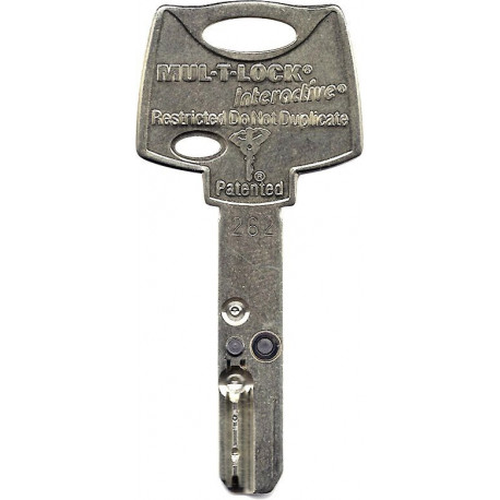 Clé Interactif Maillechort Mul-t-lock profil 262S+ / 262G+ / 262S