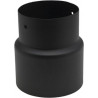 Réduction en acier émaillé noir mat femelle 153 mm et mâle 139 mm