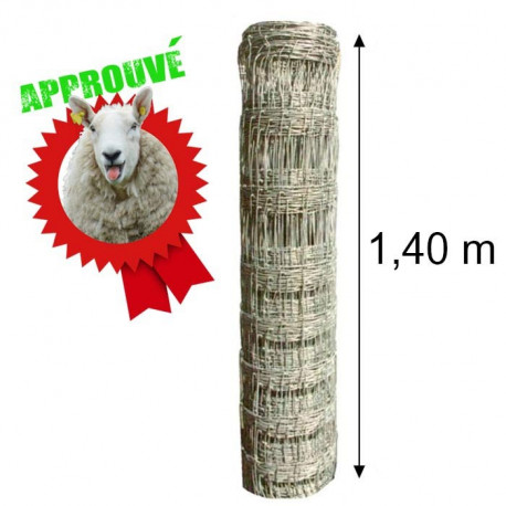 Grillage à mouton URSUS hauteur 1,40 m Rouleau 50 m