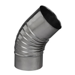 Coude plissé 45° de 83 mm en INOX 304