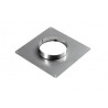 Plaque étanchéité INOX 350 X 350mm pour tuyau de diamètre 230 mm