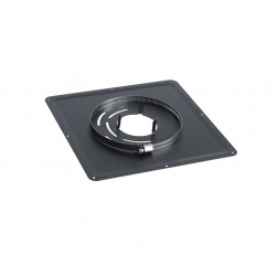 PLAQUE PROPRETE INOX NOIR 30X30 80