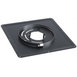 PLAQUE PROPRETE INOX NOIR 40X40 150 - 153