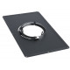 PLAQUE PROPRETE INOX NOIR 30X50 111