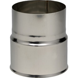 Réduction inox 130mm femelle 125mm mâle