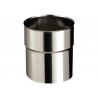 Adaptateur en inox pour conduit en émail 125mm