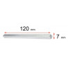 Tige carré plein 7x120 mm
