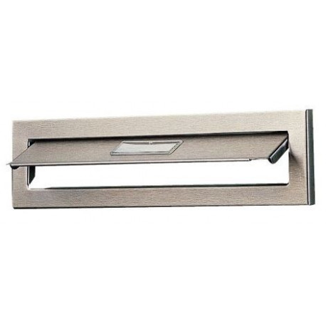 Entrée boite aux lettre inox 225 X 67 mm