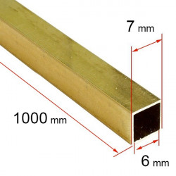 Fourreau 6x7x1000 mm