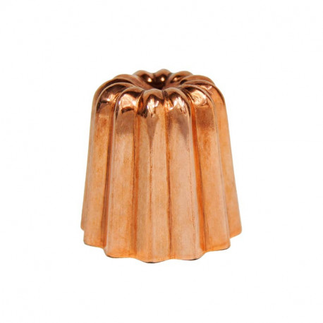 Moule à gâteaux Canelé Cuivre étamé, 6 pièces