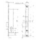 Serrure pour cylindre européen METALUX pêne dormant seul axe 24,5 mm