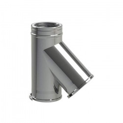 TE ISOLETE en Y 135° DUOTEN INOX316/I304 130-180