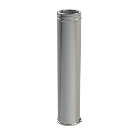 CONDUIT 1000mm DUO INOX304/GALVA 180-230 +bride