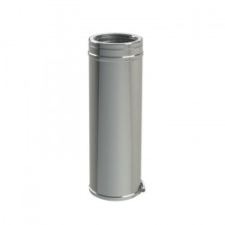 Conduit de 500 mm DUOTEN en inox 130x180 mm