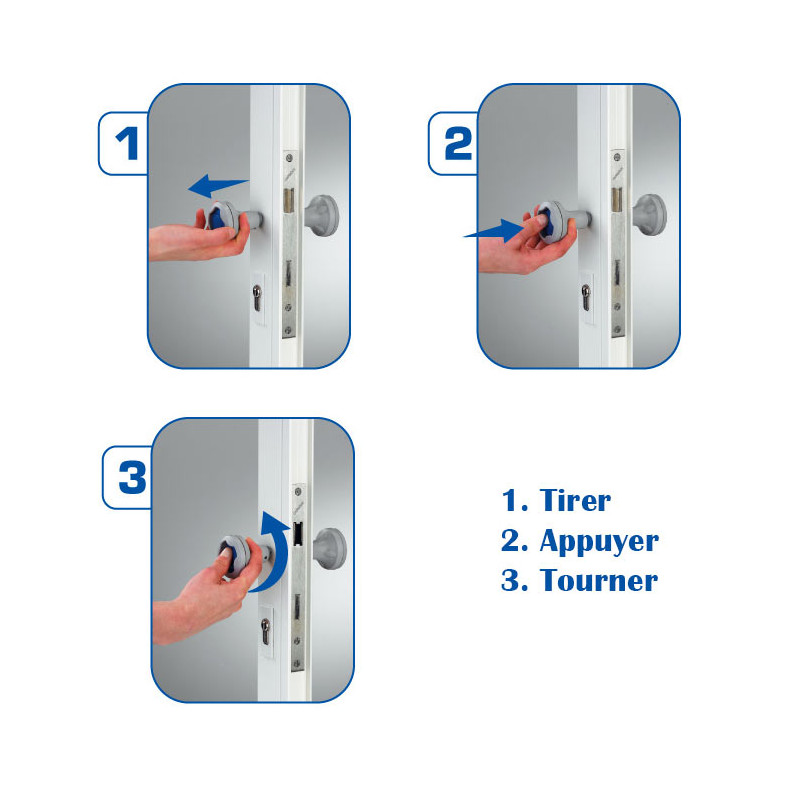 Bloque porte avec corde sécurité enfant