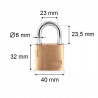 Cadenas en laiton de 40 mm s'entrouvrant n°401 START