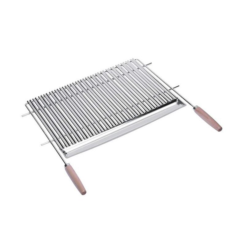 Grille de barbecue en acier inoxydable pour l'extérieur, poêle à