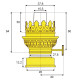 Bec en laiton pour lampe à pétrole