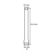 VERRE LAMPE PETROLE 6" (25/34mm)