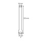 VERRE LAMPE PETROLE 8" (30/36mm)