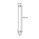 VERRE LAMPE PETROLE 10" (30/40mm)