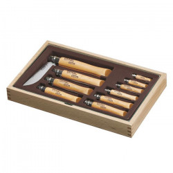 Ramasse-monnaie 10 couteaux OPINEL coffret vitré