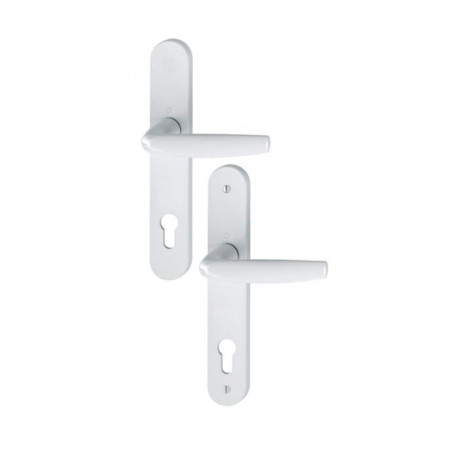 ENSEMBLE CLE I BLANC AXE 92MM PLAQUE LARGE