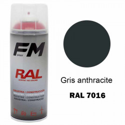 SPRAY PEINTURE PRO RAL-7016 400 ml gris anthracite