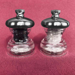 Coffret moulins sel et poivre Button 65 mm