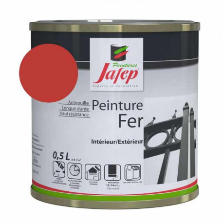 Peinture Fer Rouge Vif 0,5L NCS S 2070 Y90R