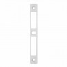 Gâche plate 3106 alu satiné épaisseur 6 mm
