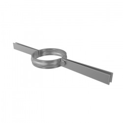 Collier fixation INOX pour tube 180 mm flexible