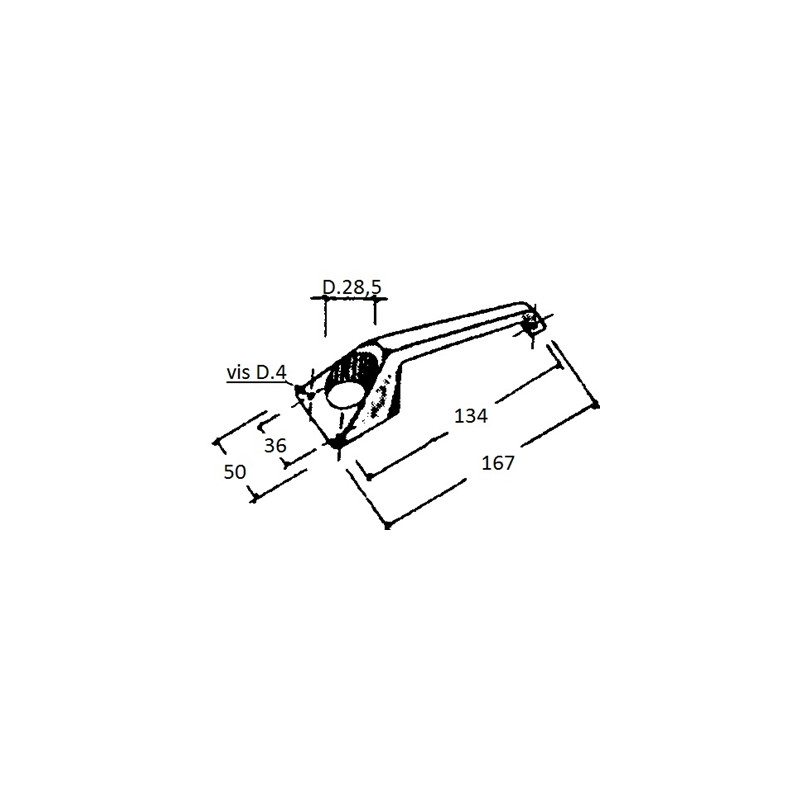 Serrure CIB porte de garage à bouton intérieur modèle gauche ou