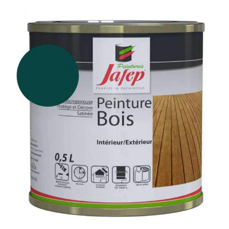Peinture Bois Vert Anglais 0,5L RAL 6004