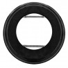 Rosace à ressort noir mat 125mm