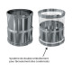 Raccord départ insert inox 150mm Flexible 150mm