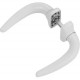 BEQUILLE DOUBLE HORUS BLANC RAL 9010