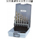 COFFRET TARAUDS + FORETS COBALT 3 A 12MM